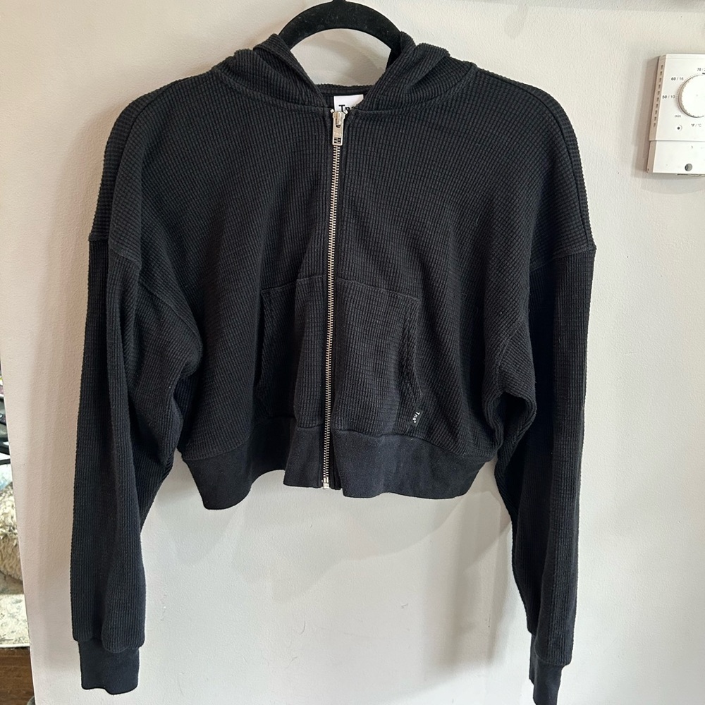 ARITZIA Waffle Zip Hoodie